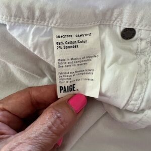 PAIGE Bright White Denim women, bermuda, size 29